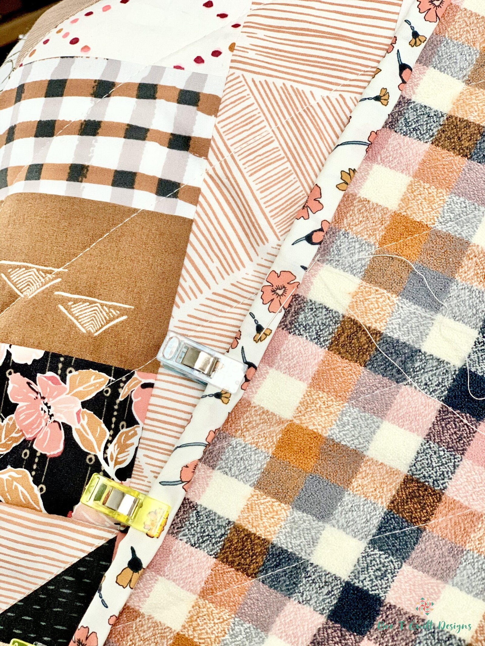 Lucky Log Cabins Quilt In Art Gallery Fabrics Curated Bundle - Bre T