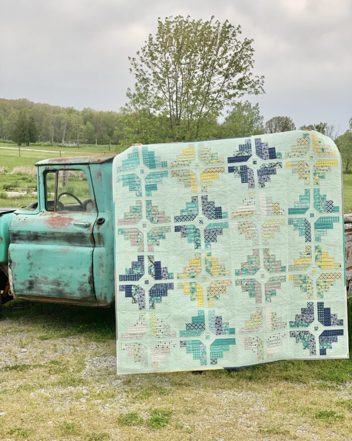 Rough Cut Diamonds Quilt Pattern Vintage Chevy Truck