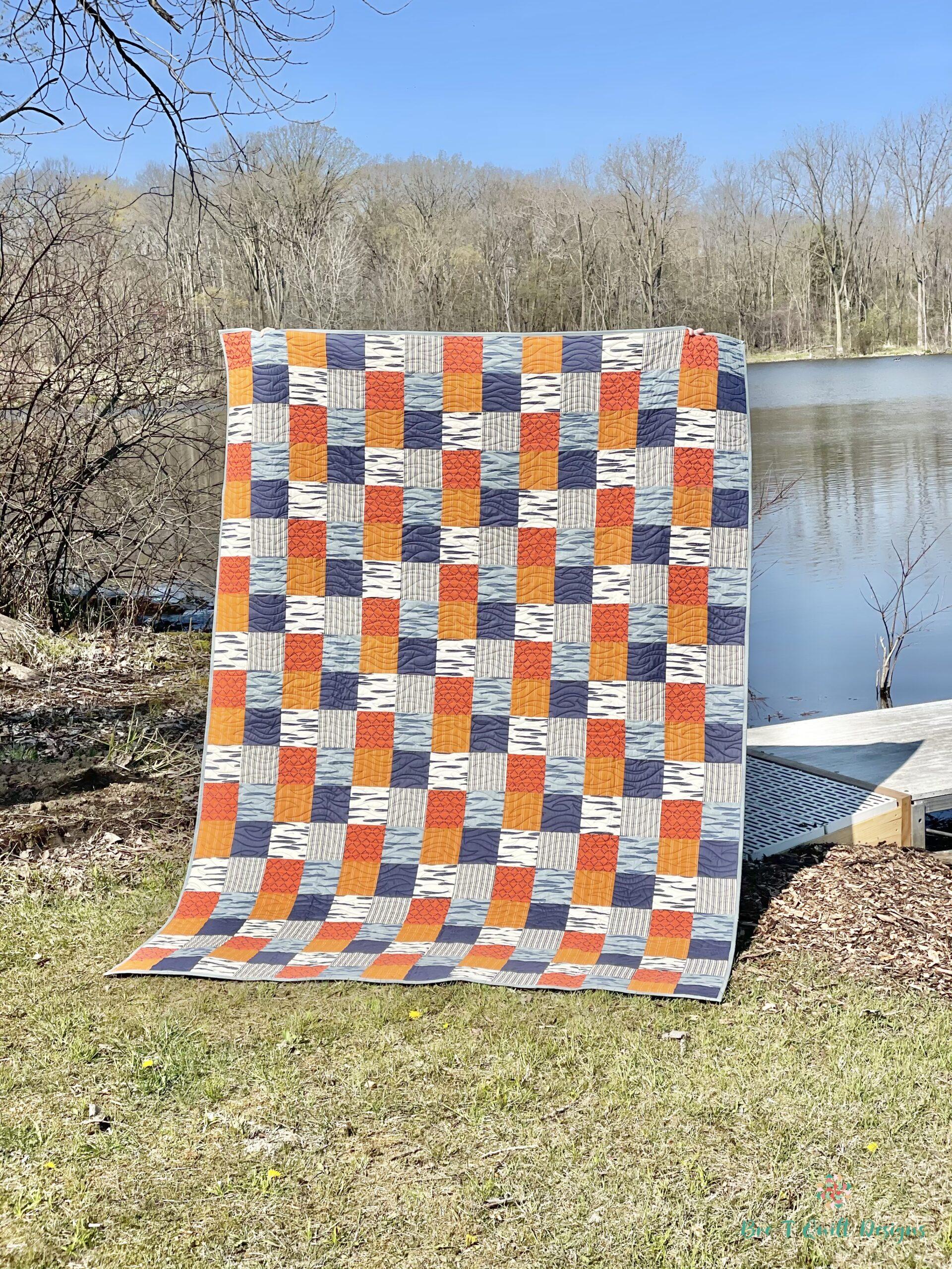 Simple Patchwork Free Pattern- Bre T Quilt Designs