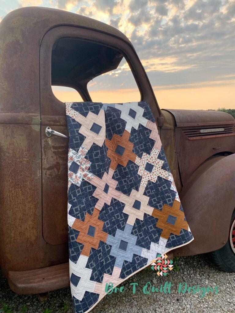 Clover Fields Quilt With Vintage Truck