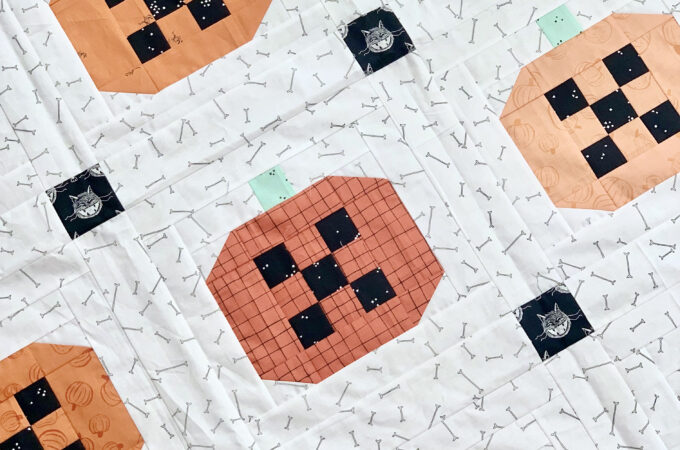 Scaredy Cat Riley Blake Pumpkin Patched Quilt Throw