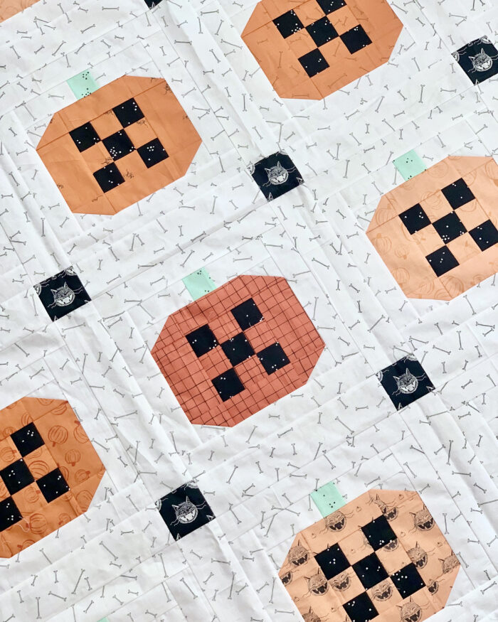 Scaredy Cat Riley Blake Pumpkin Patched Quilt Throw