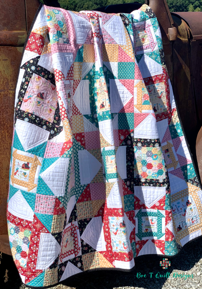 Scrappy Quilt Pattern- Country Churn Quilt - Bre T Quilt Designs
