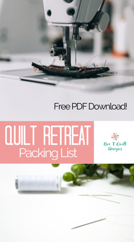 Quilt Retreat packing list free pdf download