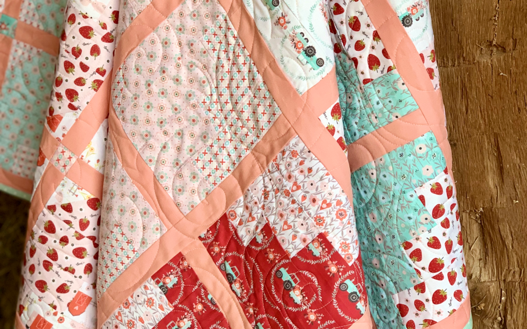 Farm Quilt- My Heart Belongs To My Farmer Fabric Tour!