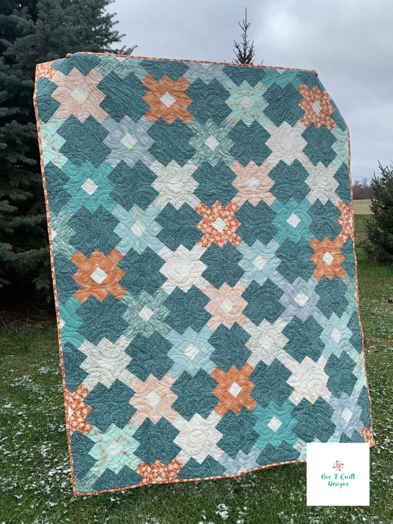 Throw Size Clover Fields Fat Quarter Friendly Quilt Pattern