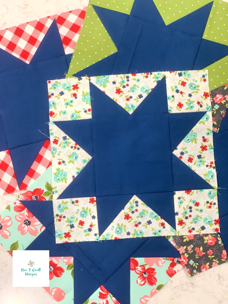 The Picnic Quilt Star Blocks - Sunday Stroll