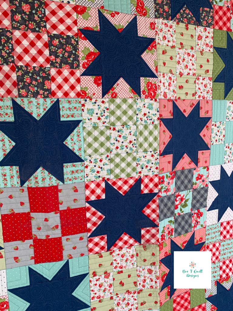 The Picnic Quilt- Sunday Stroll- Bonnie & Camille- Custom Quilting 