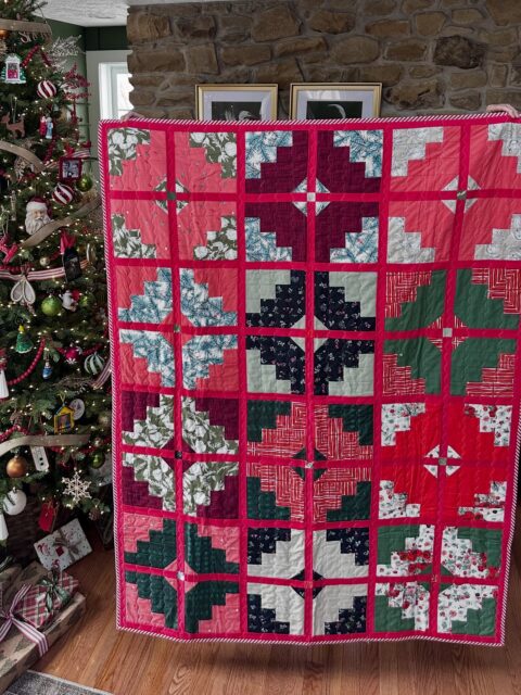 This Rough Cut Diamonds quilt pattern, made up in Christmas fabrics, has become a true family favorite around here 🎄❤️ 

Each block feels a little different, but together they create the coziest holiday story—perfect for snuggling, gifting, and making memories year after year. The perfect fat quarter pattern leaving few scraps behind. 

I love how this pattern shines with bold colors and festive prints while still being simple and timeless. If you’re looking for a quilt pattern that feels special and comes together easily, this one never disappoints.

#christmasquilt #quiltychristmas #quilter
