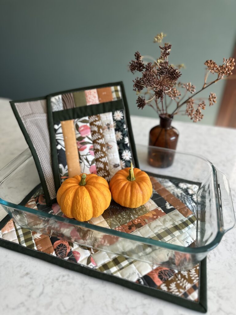 Quilted Handmade Oven Mitts