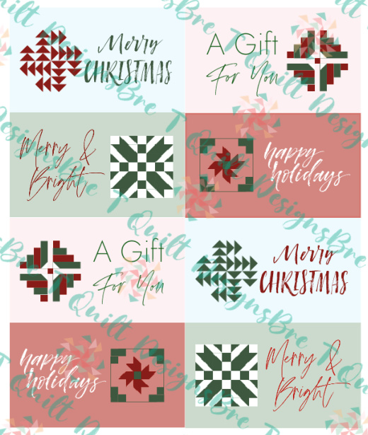 Free Quilty Gift Tags