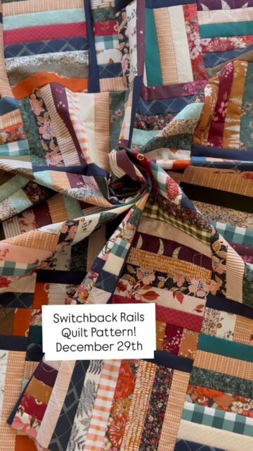 This is your sign to stop hoarding scraps and start sewing them together!

Switchback Rails is a fun, scrap-friendly quilt pattern that comes together beautifully. Releasing December 29th — mark your calendar and get those scraps ready!
#quiltpattern #modernquilt #scrapquilt #scrappyquilt