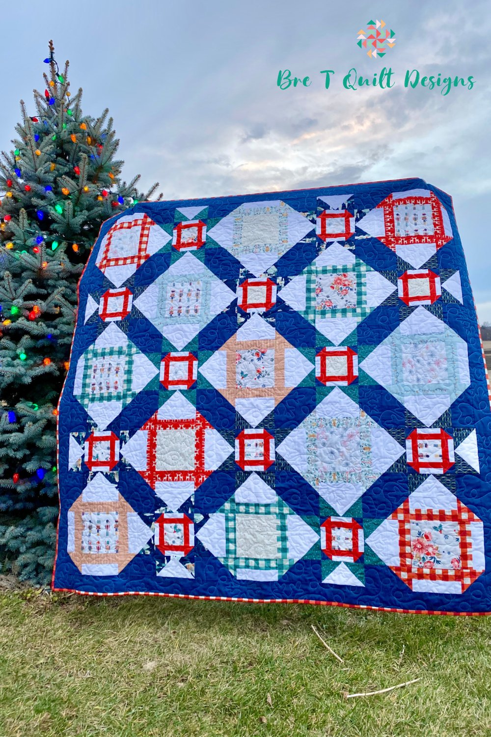 Snuggled Up with a Modern Churn Dash Quilt Pattern - Bre T Quilt Designs