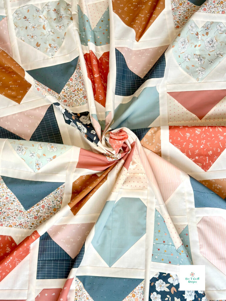 Love Letters Quilt Pattern in Gayle Loraine Fabric- Bre T Quilt Designs