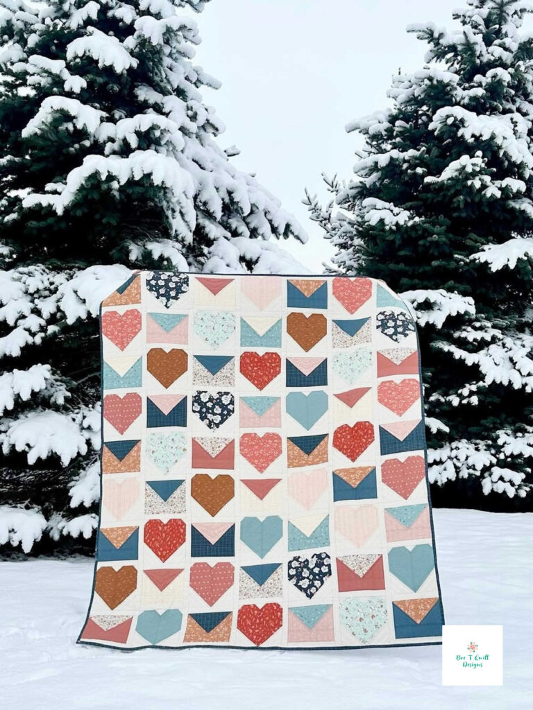 Love Letters Quilt Pattern in Gayle Loraine Fabric- Bre T Quilt Designs