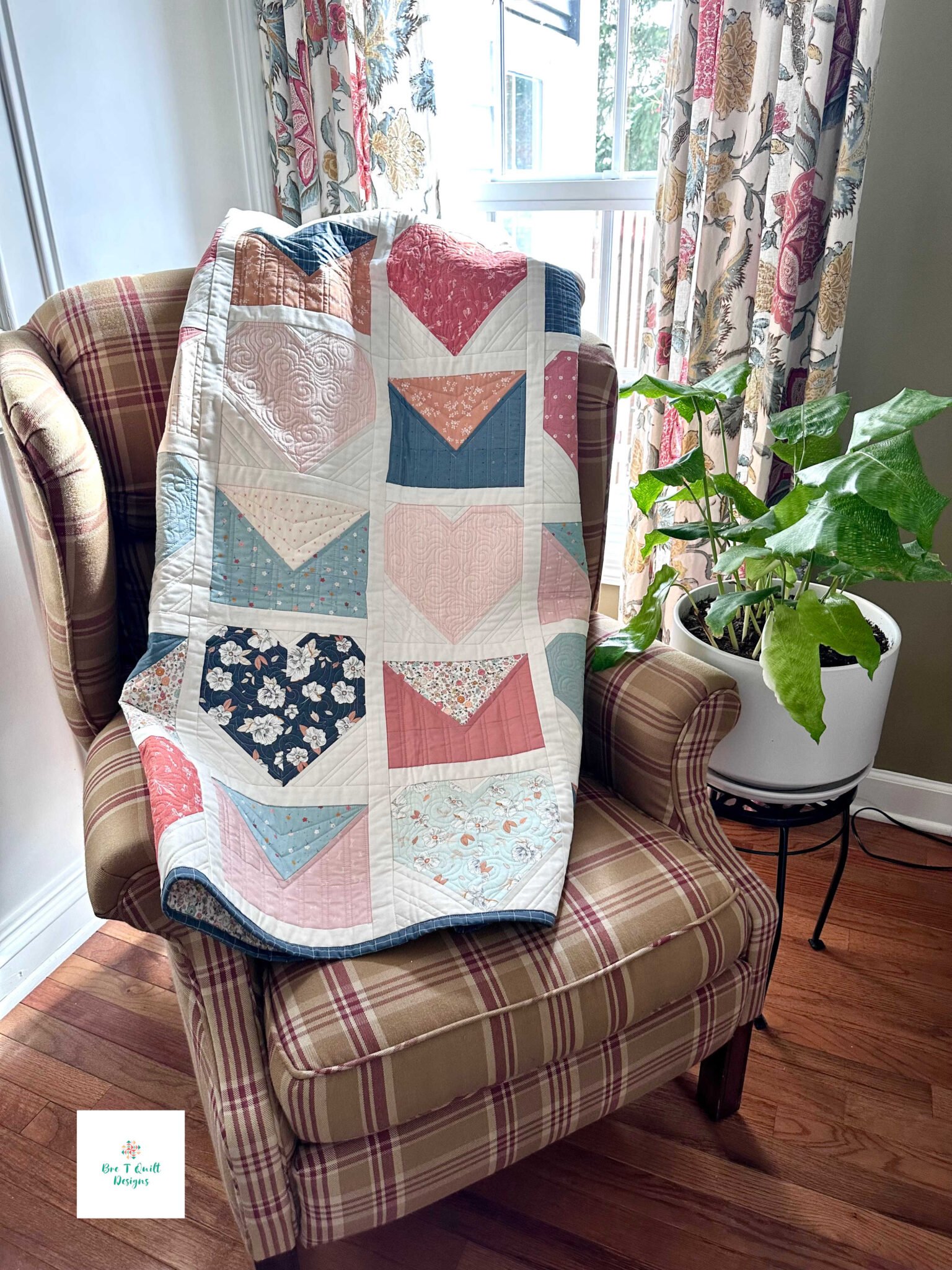 Simple Heart Quilt Pattern: Love Letters Explained - Bre T Quilt Designs