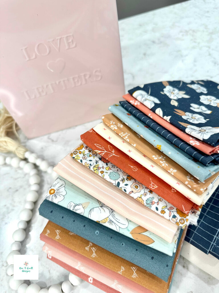 Love Letters Quilt Pattern in Gayle Loraine Fabric- Bre T Quilt Designs