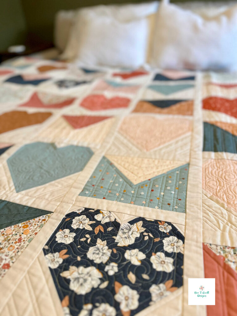 Love Letters Quilt Pattern in Gayle Loraine Fabric- Bre T Quilt Designs