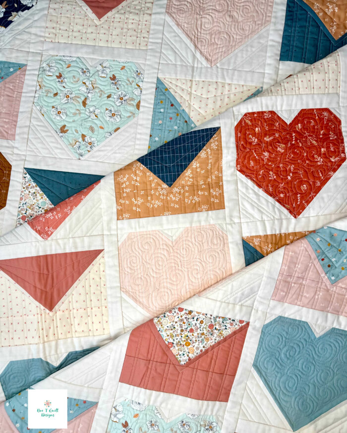 Love Letters Quilt Pattern in Gayle Loraine Fabric- Bre T Quilt Designs