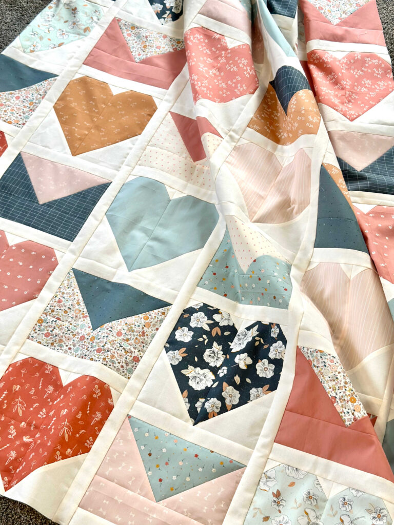 Love Letters Quilt Pattern in Gayle Loraine Fabric- Bre T Quilt Designs