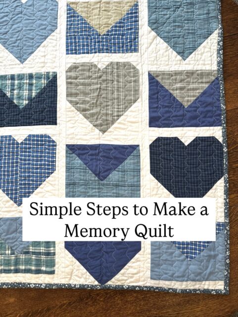 Memory quilts don’t have to be complicated to be meaningful. With the right prep and a simple pattern, everyday clothing can become something your family reaches for again and again. If you’re planning a memory quilt of your own, you can find the Love Letters quilt pattern through the link in my bio 🤍 Save this for later when you’re ready to start.

#memoryquilt 
#heirloomquilt 
#quilting 
#quiltpattern 
#heartquilt