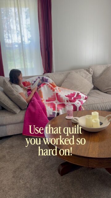 There is absolutely nothing wrong with a beautiful showpiece quilt (because let’s be honest, they are fun to admire!). But around here… quilts are made to be used!

They get dragged outside for photos, tossed in the grass for sitting on, turned into blanket forts, piled up for couch cuddles, and of course there’s at least one on every bed.

A quilt is meant to be loved, lived with, and a little bit worn in. So don’t be afraid to use that quilt you spent hours making!

That’s exactly what it was made for. ❤️

#quiltlife #quiltlove #quiltsofinstagram #quilter #quiltersofinstagram