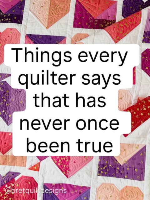 Number 3 is the lie I told myself yesterday. 
Quilting is never quick but if you want a diy gift you can finish before the holidays, comment HOTPAD and I’ll send you my free casserole hot pad pattern to your inbox. It’s small, it’s scrappy, and you can finish it before Thanksgiving. 

Tell me, which one did you say this week? 

#modernquilting #scrapquilter #diygiftideas #quiltpattern #quiltersofinsta