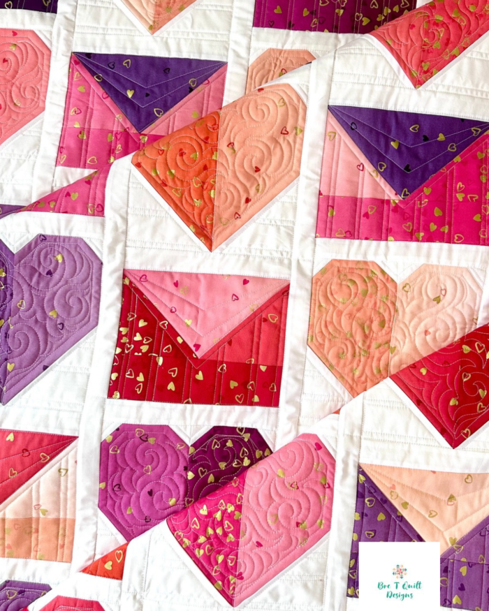 Love Letters Quilt in I Heart Ombre Fat Quarters.