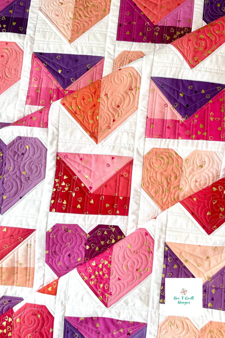 Love Letters Quilt in I Heart Ombre Fat Quarters.
