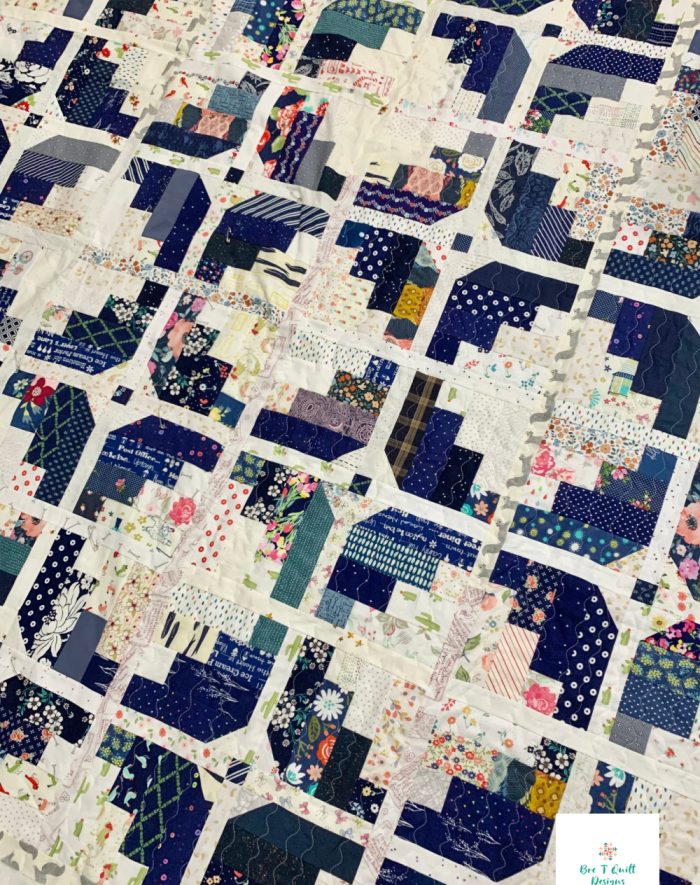 Scrappy Rough cut diamonds- bre t quilt designs